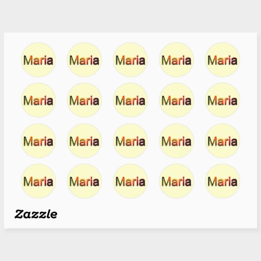 Maria Ronde Sticker (Vel)