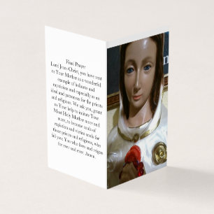 Maria Rosa Mystica Preyer Card Kaart