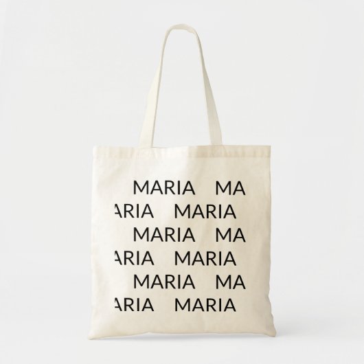 MARIA simple minimal Tote Bag (Voorkant)