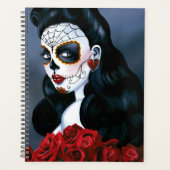 Maria Sugar Skull Red Roses Planner (Voorkant)