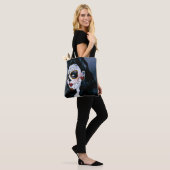 Maria Sugar Skull Red Roses Tote Bag (Op model)