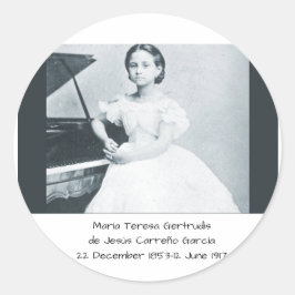 María Teresa Gertrudis de Jesús Carreño García Ronde Sticker