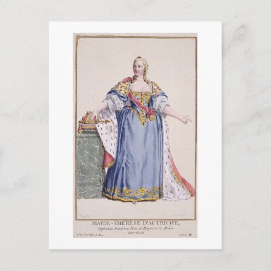 Maria Theresa (1717-80) Empress of Austria, uit Briefkaart (Voorkant)