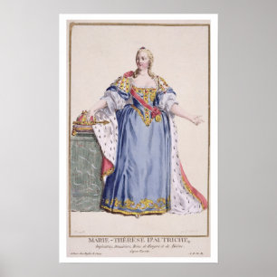Maria Theresa (1717-80) Empress of Austria, uit Poster