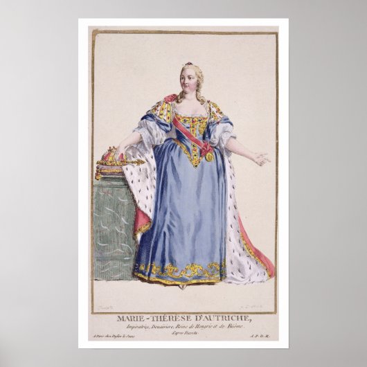 Maria Theresa (1717-80) Empress of Austria, uit Poster (Voorkant)