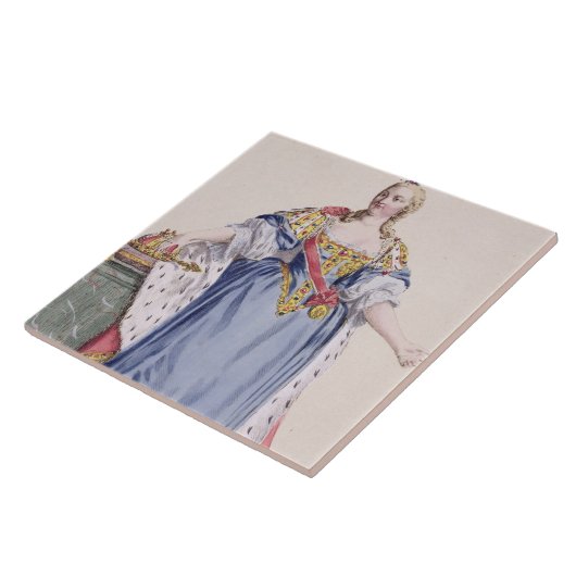 Maria Theresa (1717-80) Empress of Austria, uit Tegeltje (Zijkant)