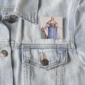 Maria Theresa (1717-80) Empress of Austria, uit Vierkante Button 5,1 Cm (In situ)