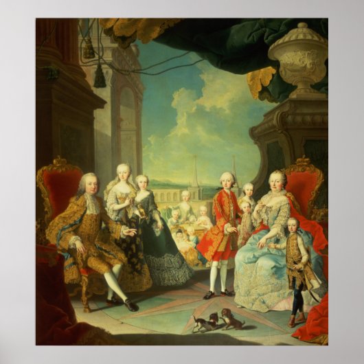 Maria Theresa en haar Husband Poster (Voorkant)