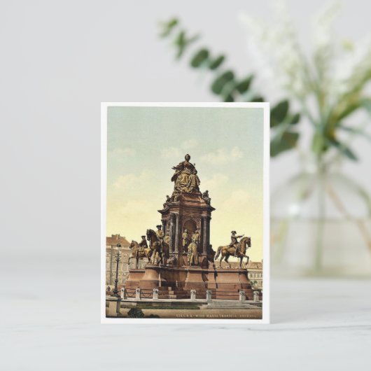 Maria Theresa Monument, Wenen, Oostenrijks-Hongaar Briefkaart (Staand voorkant)