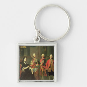 Maria Theresa van Oostenrijk met vier van haar Sleutelhanger