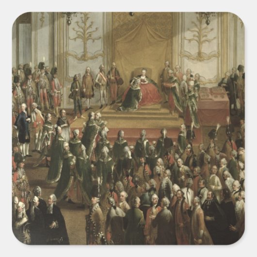 Maria Theresa Vierkante Sticker (Voorkant)