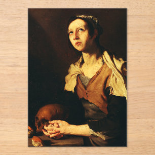 Maria van Egypte door Jusepe de Ribera Acryl Uitnodigingen