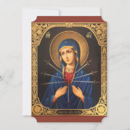 Maria van Onbevlekt Hart Goede Vrijdag Pasen Feestdagenkaart