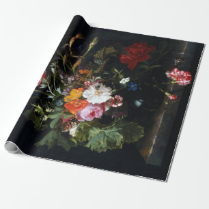 Maria van Oosterwyck Bloemstuk in een Vaas Cadeaupapier