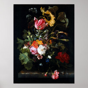 Maria van Oosterwyck Bouquet van Flowers in een Va Poster
