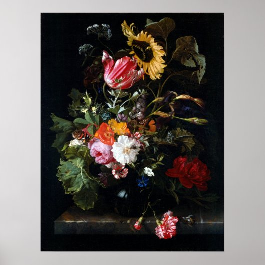 Maria van Oosterwyck Bouquet van Flowers in een Va Poster (Voorkant)