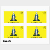 Maria: Verpletteraar van de slang Rechthoekige Sticker (Vel)