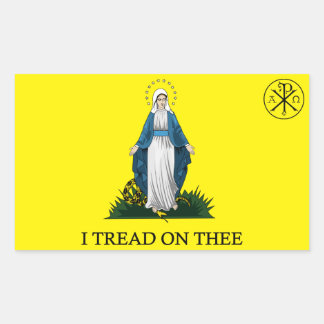 Maria: Verpletteraar van de slang Rechthoekige Sticker