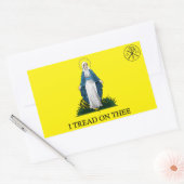Maria: Verpletteraar van de slang Rechthoekige Sticker (Envelop)
