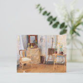 Maria Wilk - In het atelier Briefkaart (Staand voorkant)