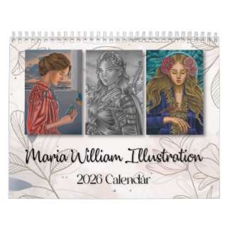 Maria William Illustration 2026 calendar Kalender