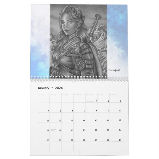 Maria William Illustration 2026 calendar Kalender (Jan 2026)