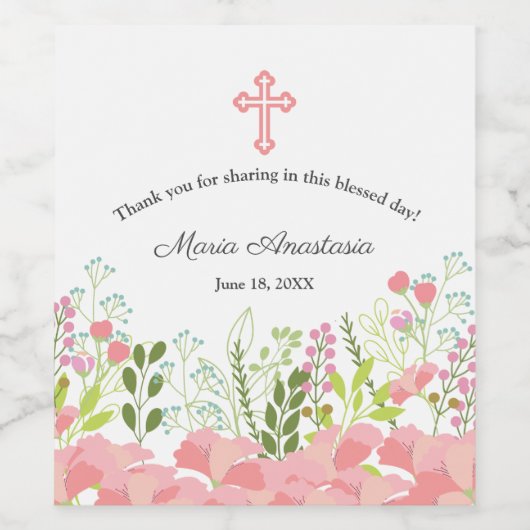 Maria Wine Fles Label Wijn Etiket (Enkel label)