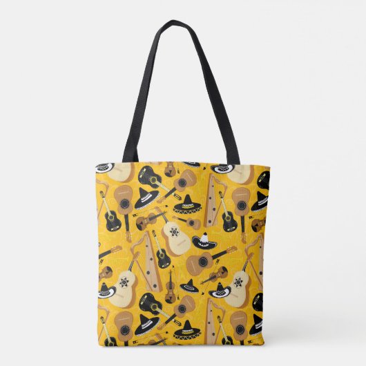 Mariachi Band Colorful Tote Bag (Achterkant)