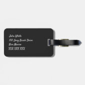 Mariachi Band Instrumenten Patroon Bagagelabel (Achterkant horizontaal)