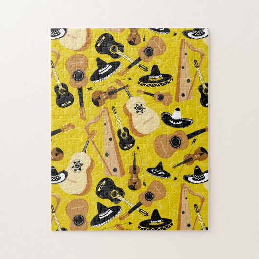 Mariachi Band Instruments Legpuzzel (Verticaal)