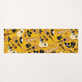 Mariachi Band Musical Instrument Pattern Yogamat (Achterkant (horizontaal))