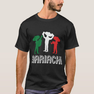 Mariachi band Sombrero Vihuela muziek T-shirt