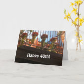 MARIACHI BAND ZEGT HAPPY 40th Kaart (Gele Bloem)