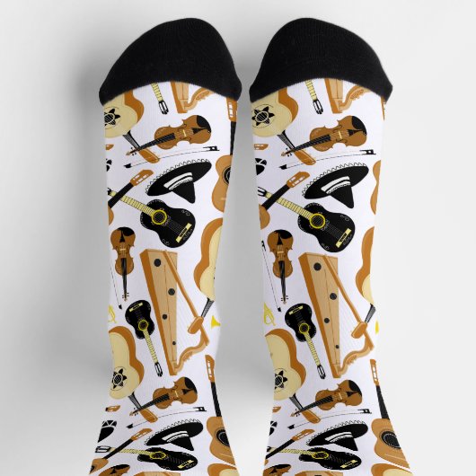Mariachi-bandinstrumenten met patroon sokken (Top)