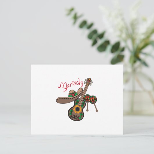 MARIACHI BRIEFKAART (Staand voorkant)