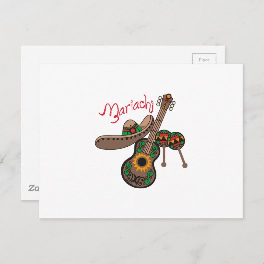 MARIACHI BRIEFKAART (Voorkant / Achterkant)