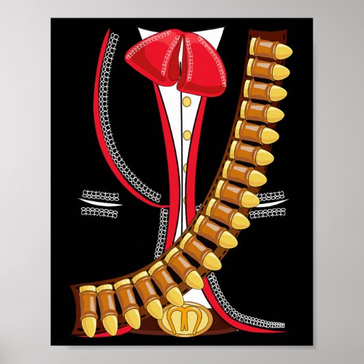 Mariachi Charro Mexicaanse Cinco de Mayo kostuum S Poster (Voorkant)