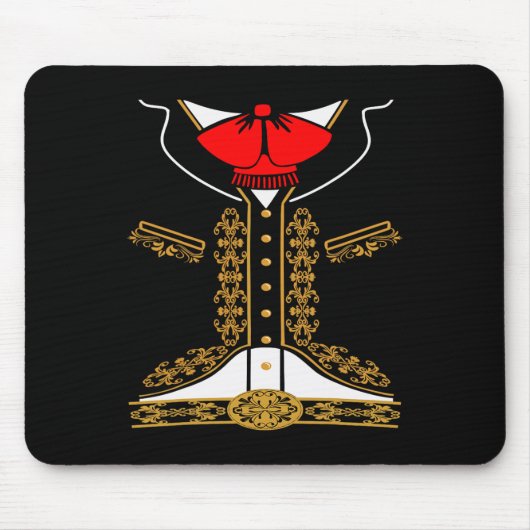 Mariachi Charro Mexican Costume for Cinco de Mayo Muismat (Voorkant)