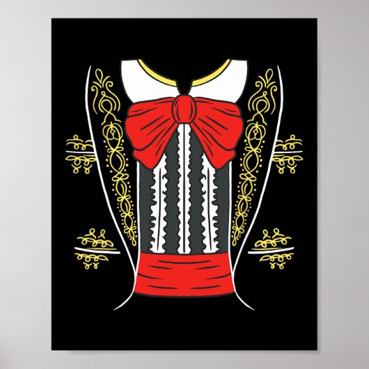 Mariachi Charro Mexican Costume for Cinco de Mayo Poster (Voorkant)