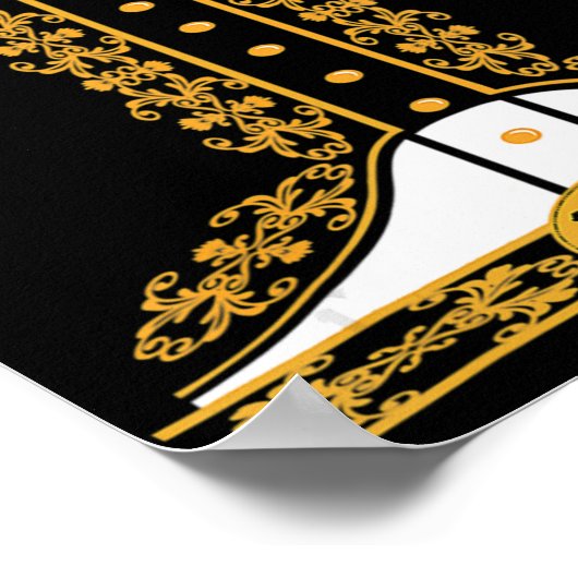 Mariachi Charro Mexican Costume for Cinco de Mayo Poster (Hoek)