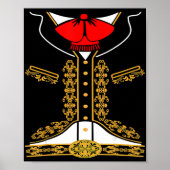 Mariachi Charro Mexican Costume for Cinco de Mayo Poster (Voorkant)