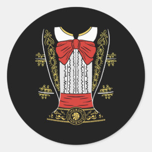 Mariachi Charro Mexican Costume for Cinco de Mayo Ronde Sticker