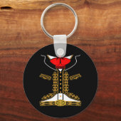 Mariachi Charro Mexican Costume for Cinco de Mayo Sleutelhanger (Voorkant)