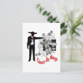 Mariachi-Cinco de Mayo Briefkaart (Staand voorkant)