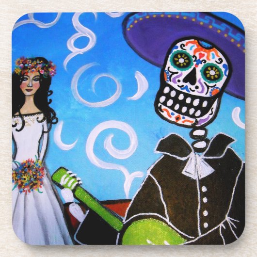 Mariachi Dag van de dode Onderzetters (Voorkant)