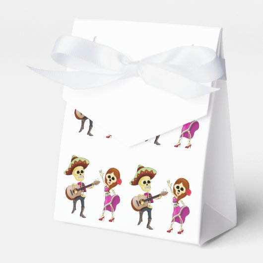 Mariachi Dancing Couple Day of the Dead Bedankdoosjes (Voorkant Zijde)