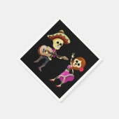 Mariachi Dancing Couple Day of the Dead Servetten (Hoek)