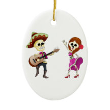 Mariachi Dansende Dag van het Dode Paar