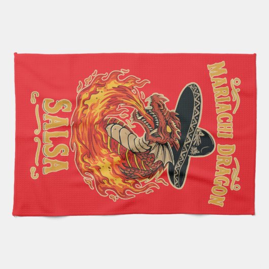 Mariachi Dragon Salsa Theedoek (Horizontaal)