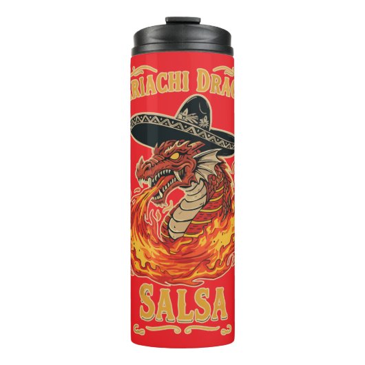Mariachi Dragon Salsa Thermosbeker (Voorkant)